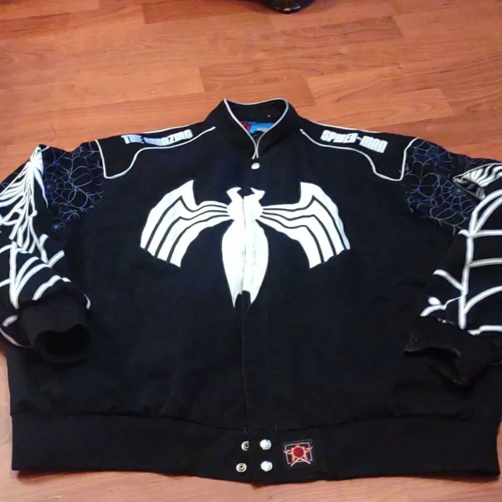 Man Spider man jacket JH design Marvel black and white size 4XL